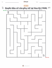 Xem trước tài liệu in sẵn Quyền bầu cử của phụ nữ ở Hoa Kỳ (1920)