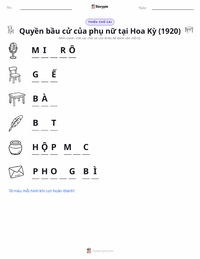 Xem trước tài liệu in sẵn Quyền bầu cử của phụ nữ ở Hoa Kỳ (1920)