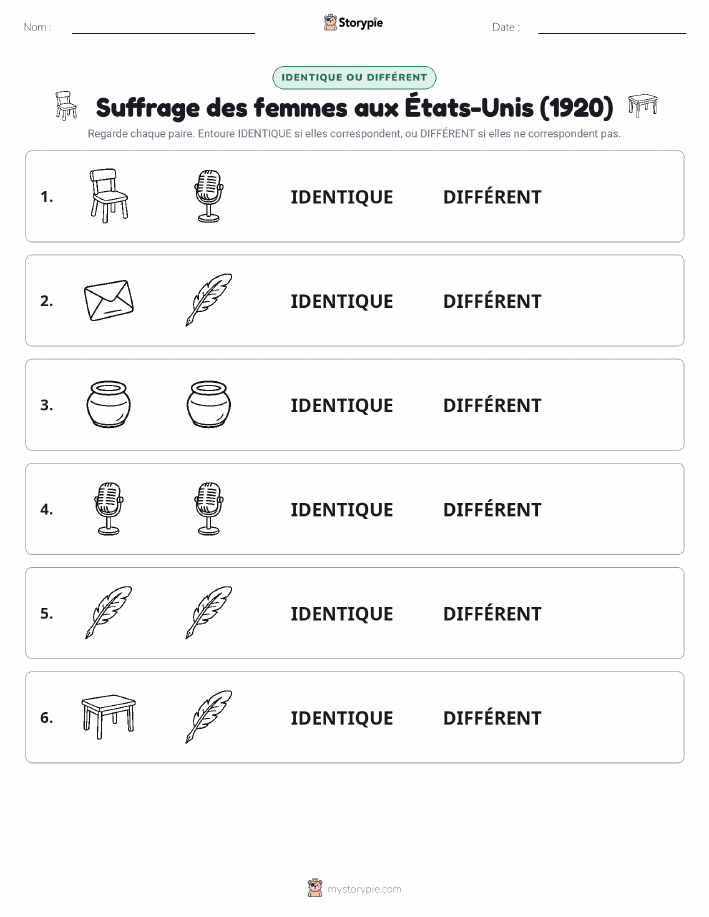 Identique ou Différent