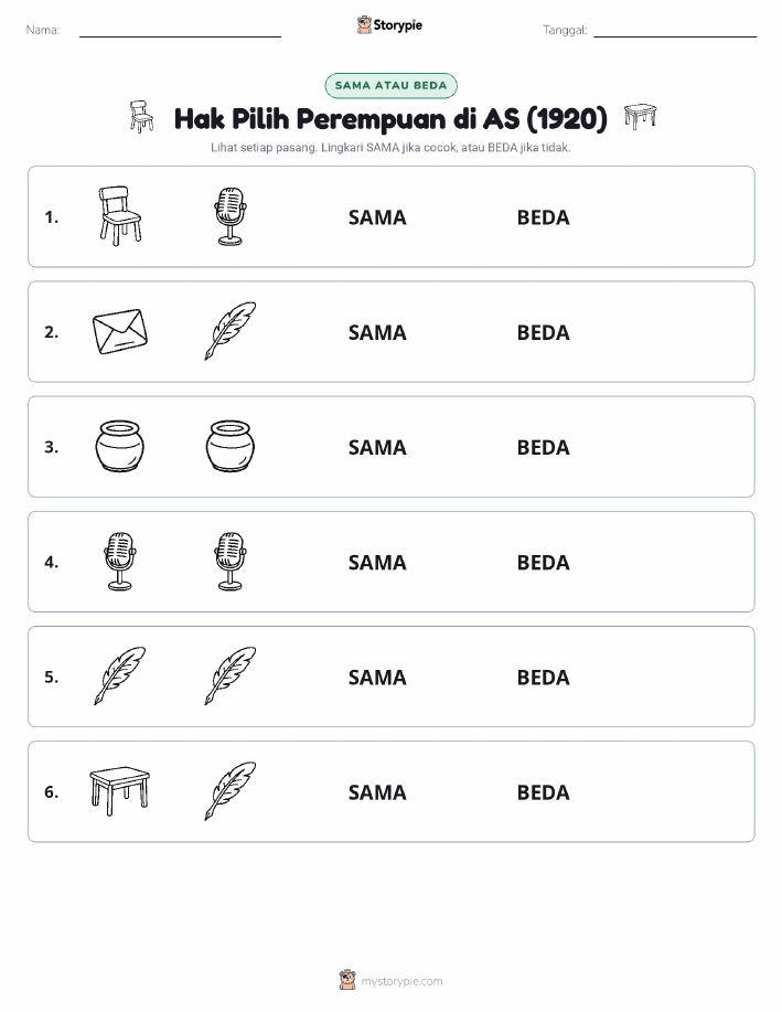 Sama atau Berbeda