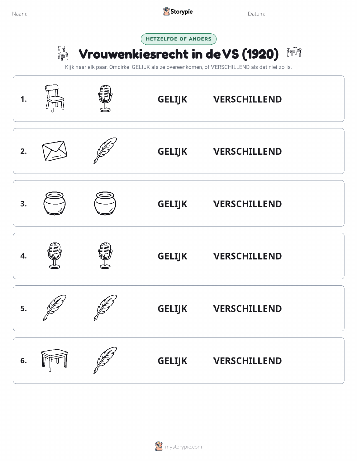 Zelfde of Verschillend