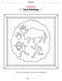 Cave Paintings printable worksheet preview