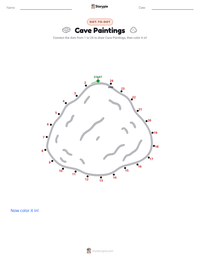 Cave Paintings printable worksheet preview