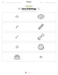 Cave Paintings printable worksheet preview