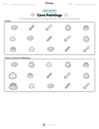Cave Paintings printable worksheet preview
