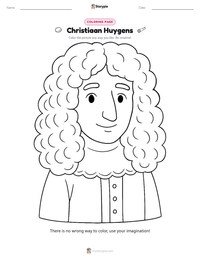 Christiaan Huygens printable worksheet preview