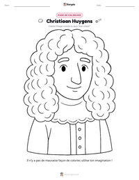 Aperçu de la feuille de travail imprimable Christiaan Huygens