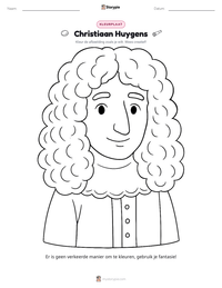 Christiaan Huygens afdrukbare werkblad voorbeeld