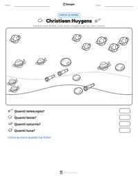Anteprima della scheda stampabile di Christiaan Huygens