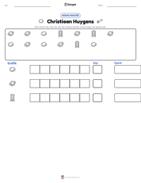 Christiaan Huygens yazdırılabilir çalışma sayfası önizlemesi