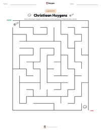 Anteprima della scheda stampabile di Christiaan Huygens