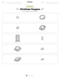 Christiaan Huygens printable worksheet preview