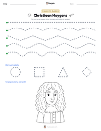 Podgląd drukowalnego arkusza ćwiczeń Christiaan Huygens