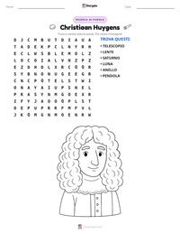 Anteprima della scheda stampabile di Christiaan Huygens