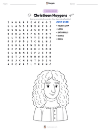 Christiaan Huygens afdrukbare werkblad voorbeeld