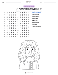 Podgląd drukowalnego arkusza ćwiczeń Christiaan Huygens