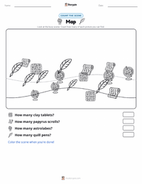 Map printable worksheet preview