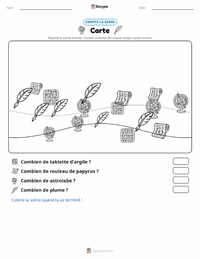 Aperçu de la feuille de travail imprimable Carte
