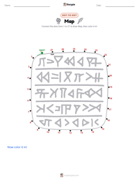 Map printable worksheet preview
