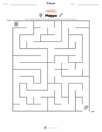 Anteprima della scheda stampabile di Mappa