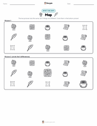 Map printable worksheet preview