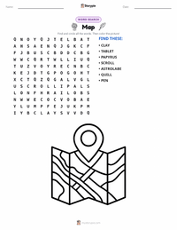 Map printable worksheet preview