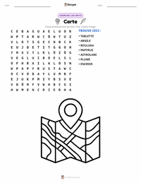 Aperçu de la feuille de travail imprimable Carte