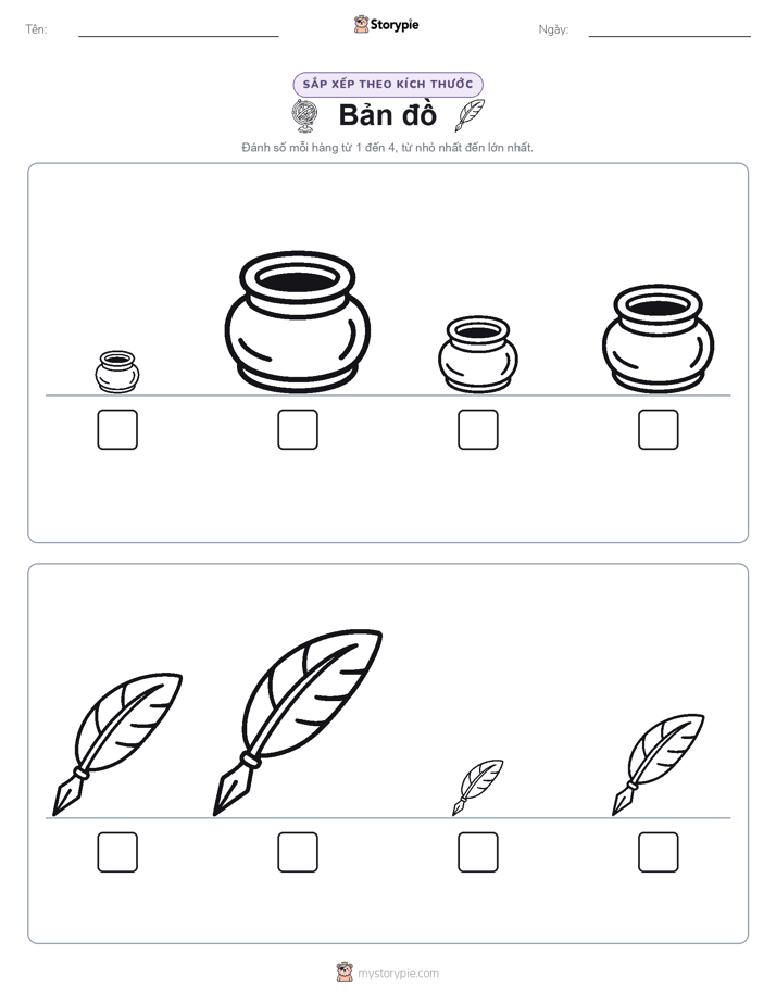 Thứ Tự Kích Thước