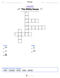 The White House printable worksheet preview