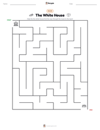 The White House printable worksheet preview