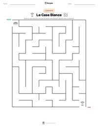 Anteprima della scheda stampabile di La Casa Bianca