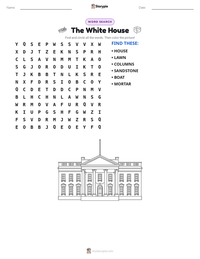 The White House printable worksheet preview