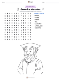 Anteprima della scheda stampabile di Gerardus Mercator