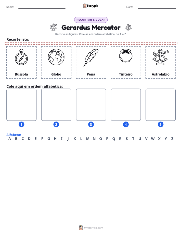 Recortar & Colar Alfabeto
