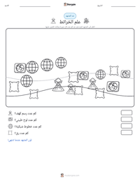معاينة ورقة العمل القابلة للطباعة علم الخرائط