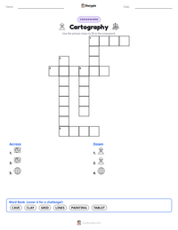 Cartography printable worksheet preview