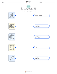 معاينة ورقة العمل القابلة للطباعة علم الخرائط