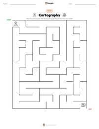Cartography printable worksheet preview