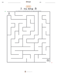지도 제작술 인쇄 가능한 워크시트 미리보기