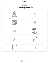 Cartography printable worksheet preview