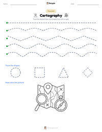 Cartography printable worksheet preview