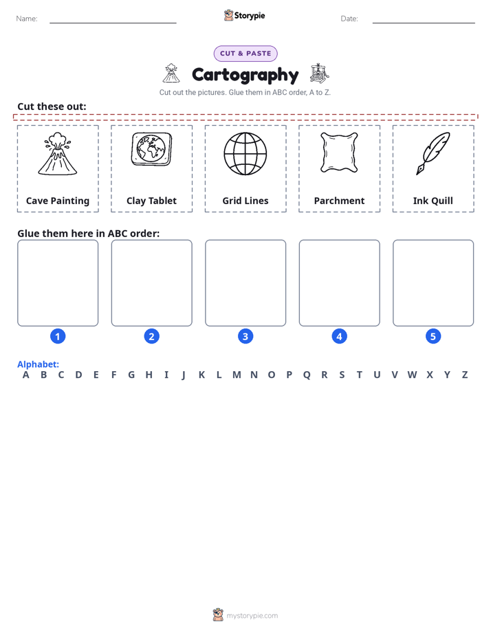 Cut & Paste Alphabet