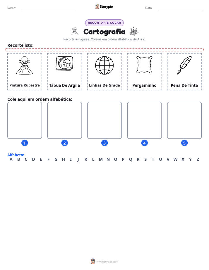 Recortar & Colar Alfabeto