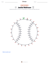 Jackie Robinson druckbare Arbeitsblatt Vorschau