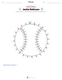 Aperçu de la feuille de travail imprimable Jackie Robinson