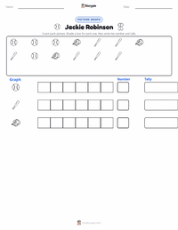 Jackie Robinson printable worksheet preview