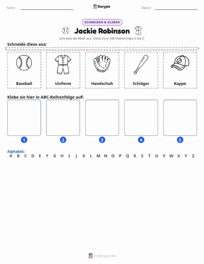 Schneiden & Einfügen Alphabet