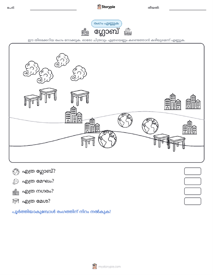 എണ്ണുന്ന ദൃശ്യങ്ങൾ