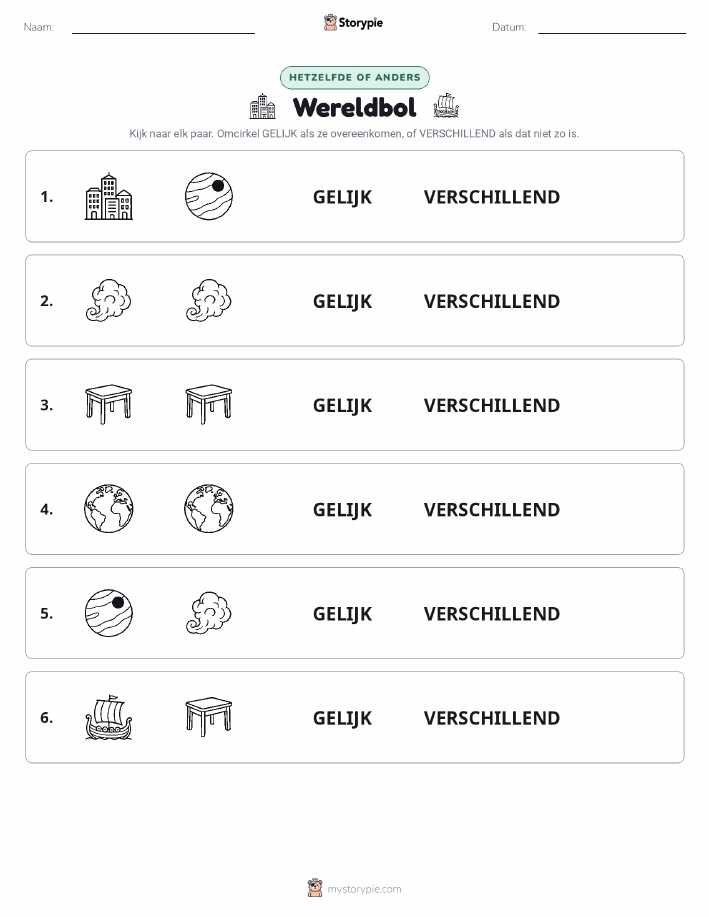 Zelfde of Verschillend