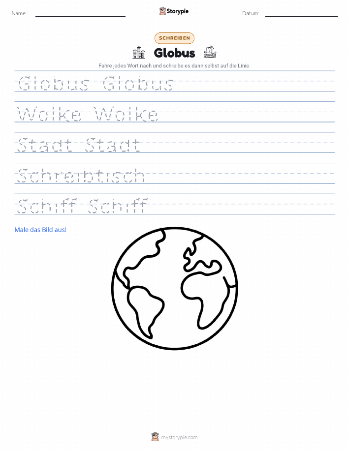 Schreibübung